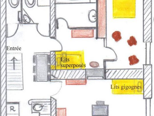 Plan de l'appartement